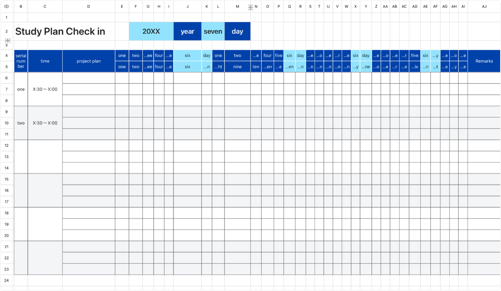General Learning Plan